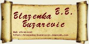 Blaženka Buzarević vizit kartica